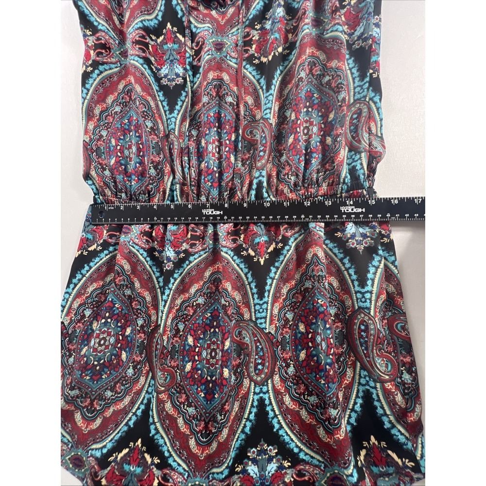 Abbeline Women's Sleeveless Dress Large Paisley Print Elastic Waist Boho - Picture 6 of 10